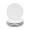 Craft Express White PU Leather Round Coasters, 4ct.